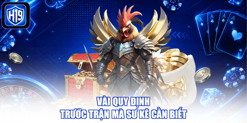 Vài quy định trước trận mà sư kê cần biết